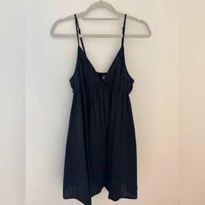 Wild Fable Black V-Neck Dress